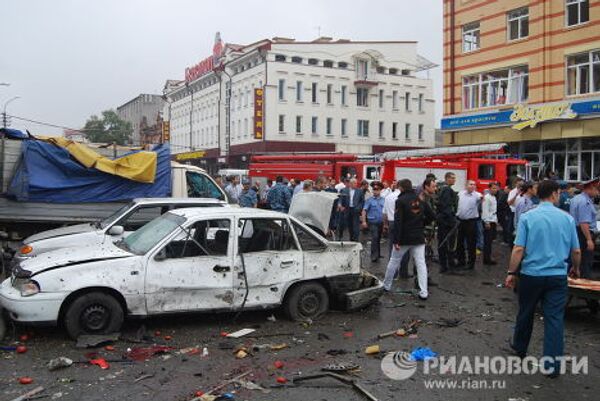 Взрыв возле центрального рынка во Владикавказе