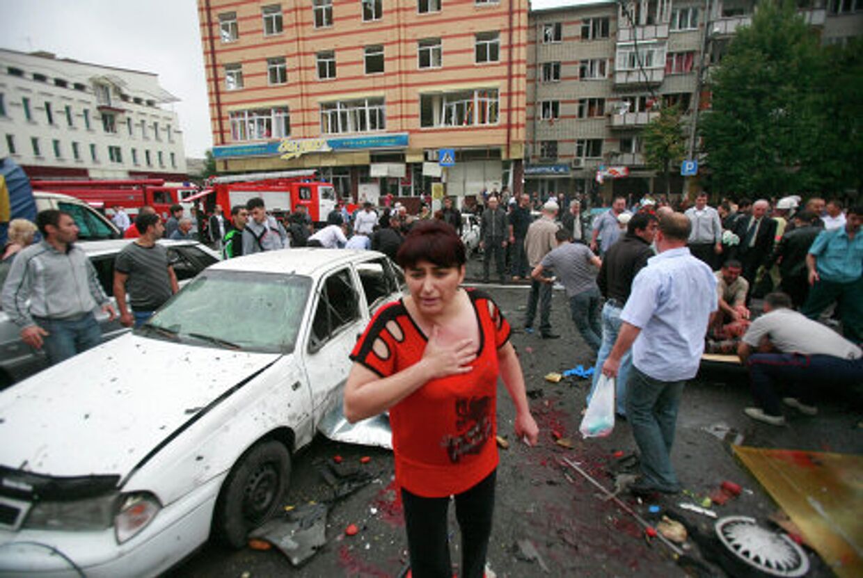 Взрыв в центре Владикавказа 9 сентября 2010 г