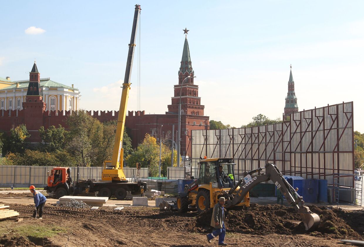 Начало строительства реставрационного комплекса музеев Московского Кремля