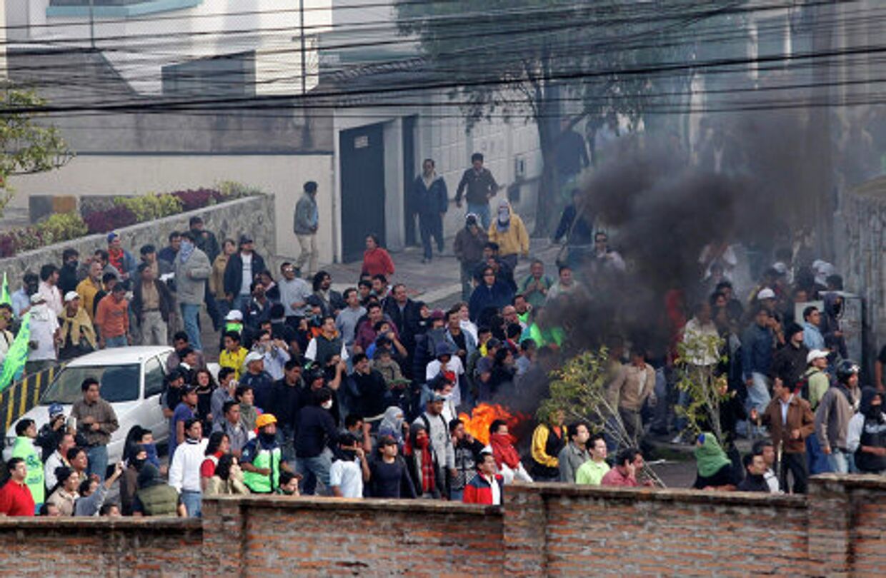 Беспорядки в столице Эквадора