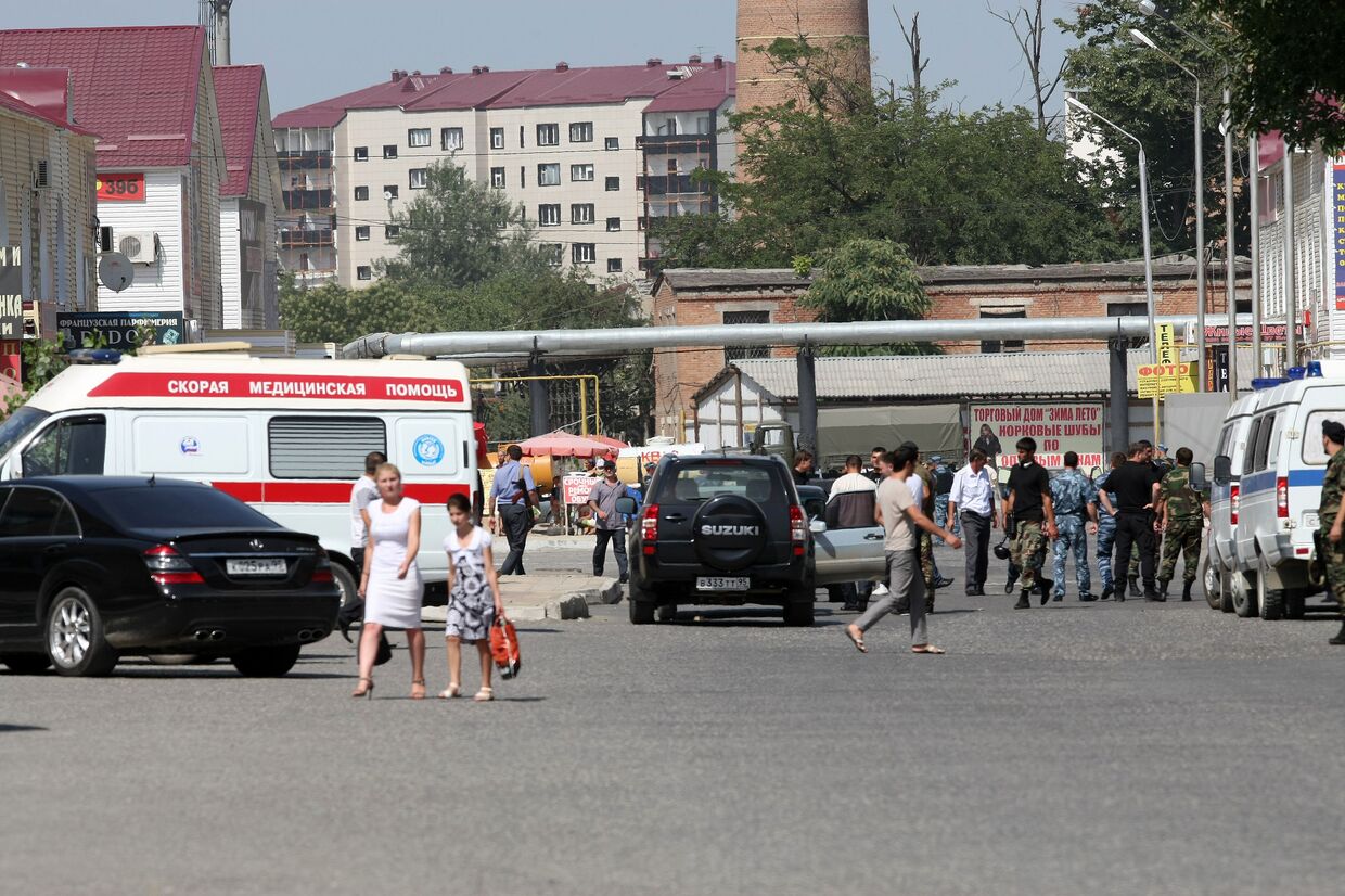 Взрыв произошел в центре Грозного, ранен один человек