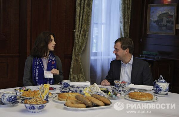 Президент РФ Дмитрий Медведев принял участие во Всероссийской переписи