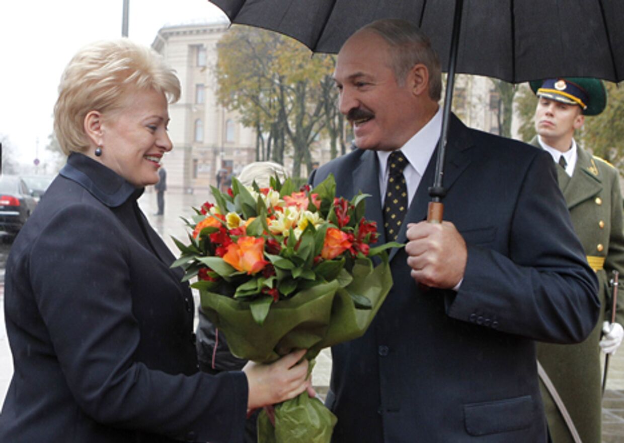 Президент Литвы прибыла в Белоруссию с рабочим визитом