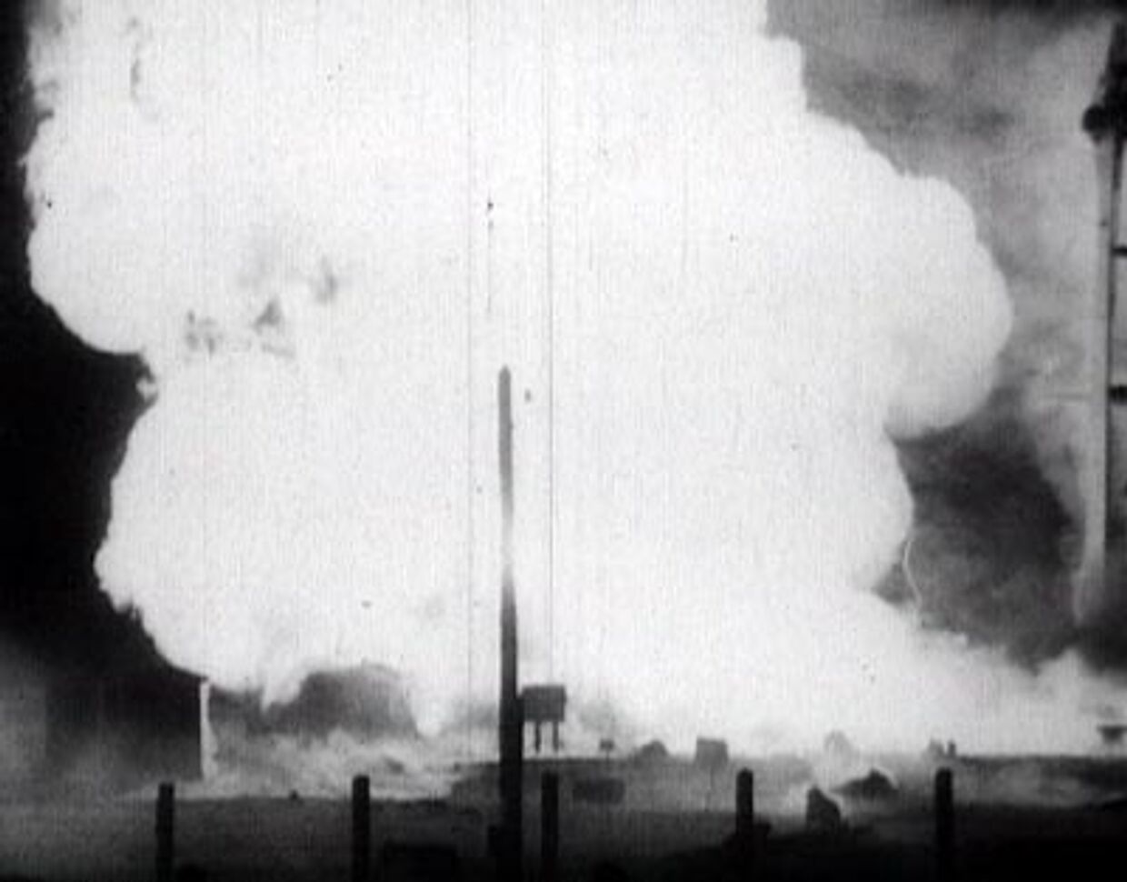 Взрыв ракеты Р-16 на космодроме Байконур, 24 октября 1960 г. 