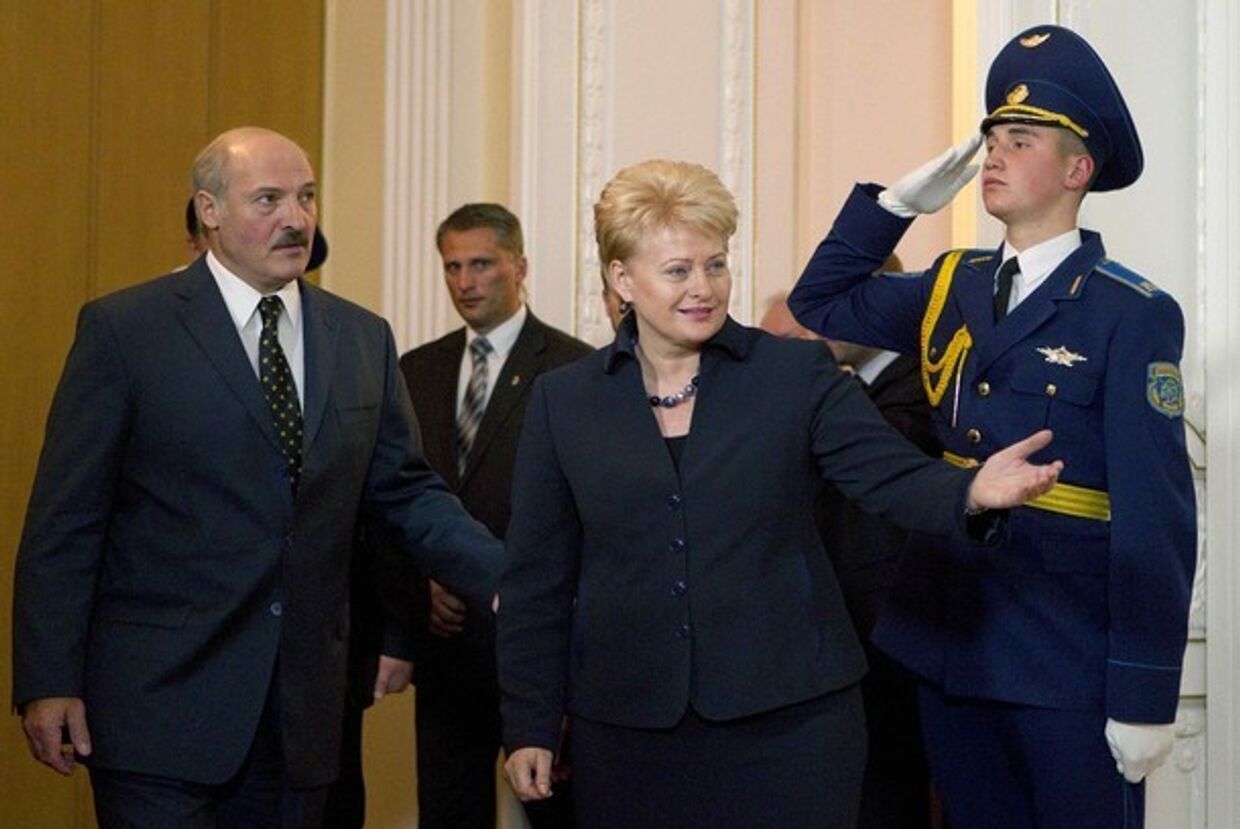 Президент Литвы Даля Грибаускайте с рабочим визитом в Белоруссии