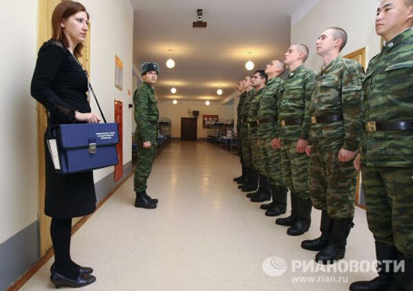 Всероссийской переписи населения 2010 в военной части в Новосибирске