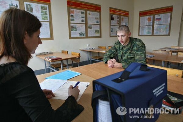 Всероссийской переписи населения 2010 в военной части в Новосибирске