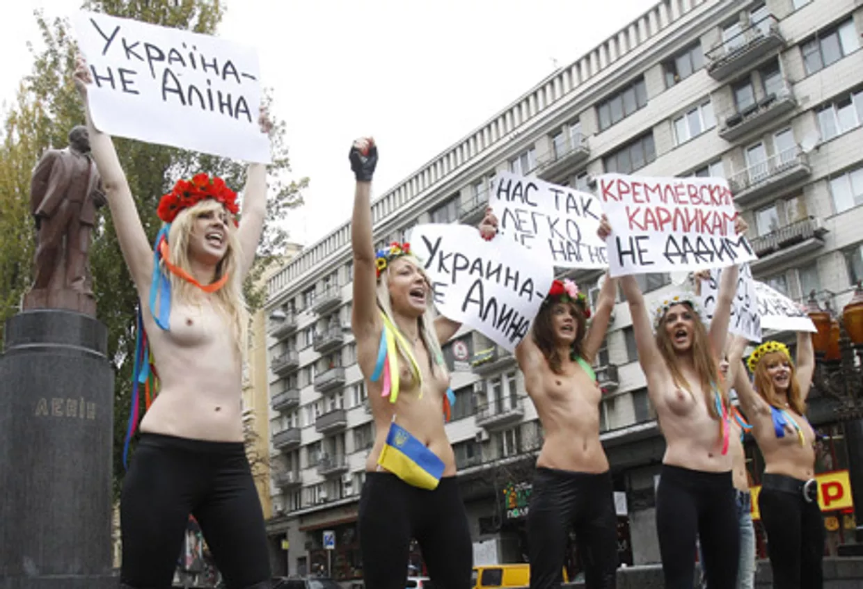 Активистки украинской группы «Фемен»