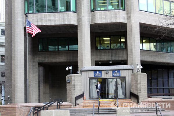 Вход в здание федеральной прокуратуры Южного округа Нью-Йорка