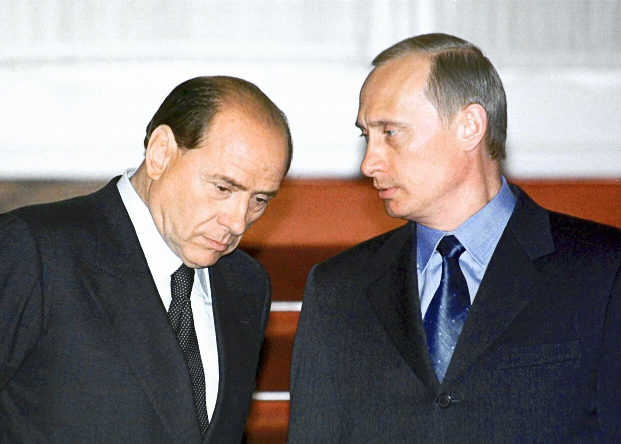 Встреча В.Путина и С.Берлускони в Кремле
