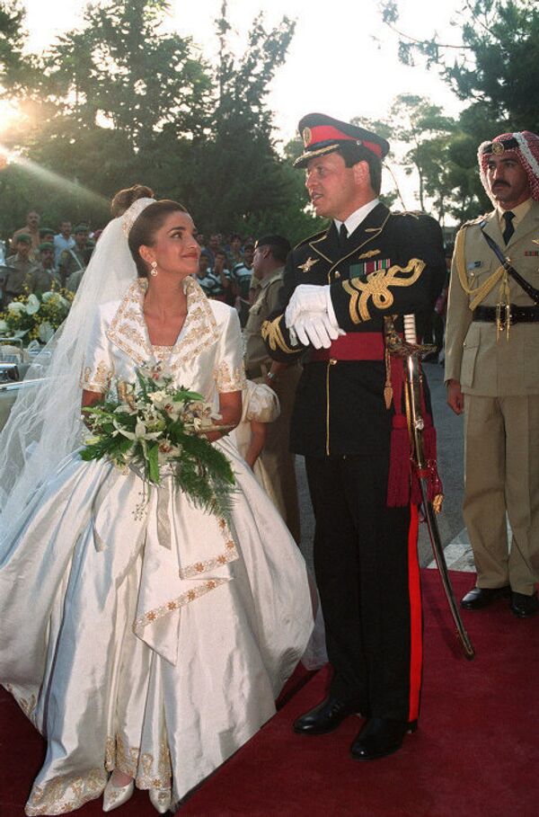 принцесса Рания и принц Иордании Абдулла