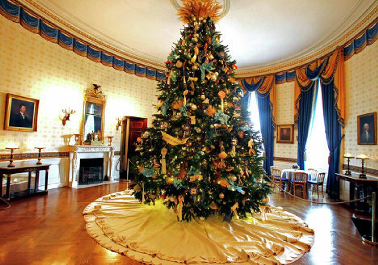 Рождественское убранство Белого дома