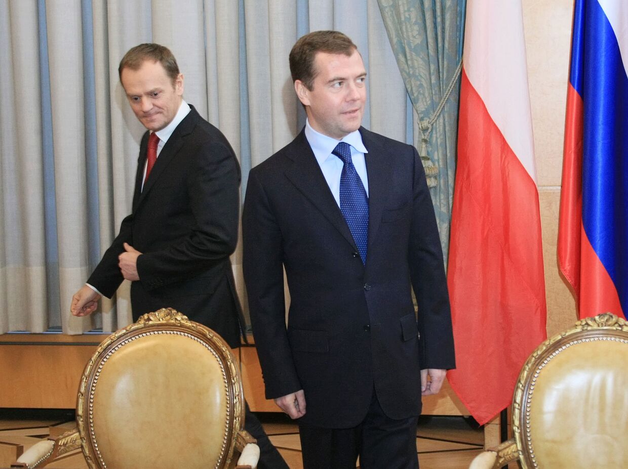 Встреча Д. Медведева с премьер-министром Польши