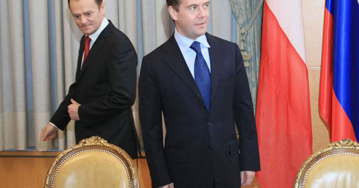 Встреча Д. Медведева с премьер-министром Польши
