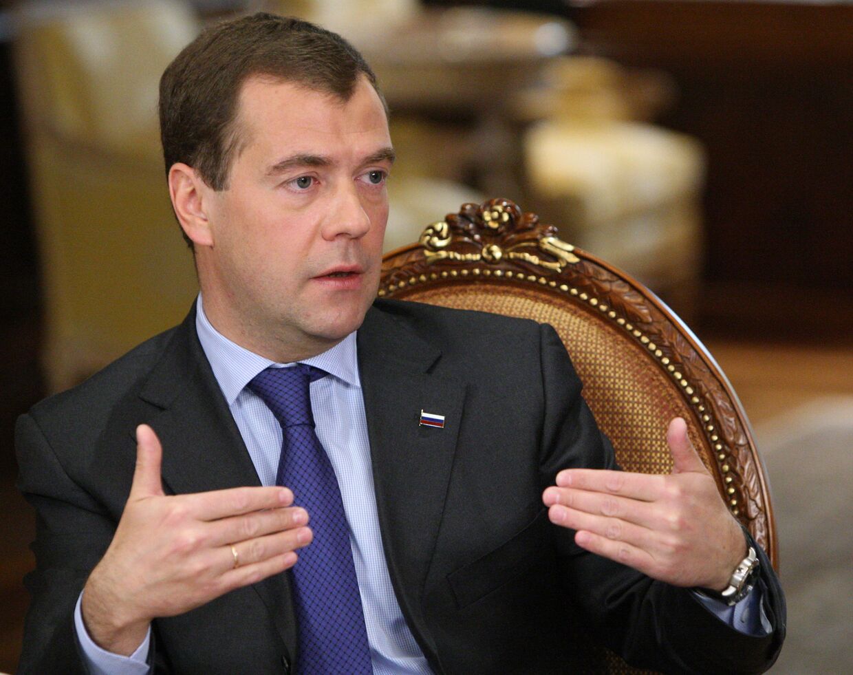 Президент РФ Д.Медведев дал интервью представителям украинских СМИ
