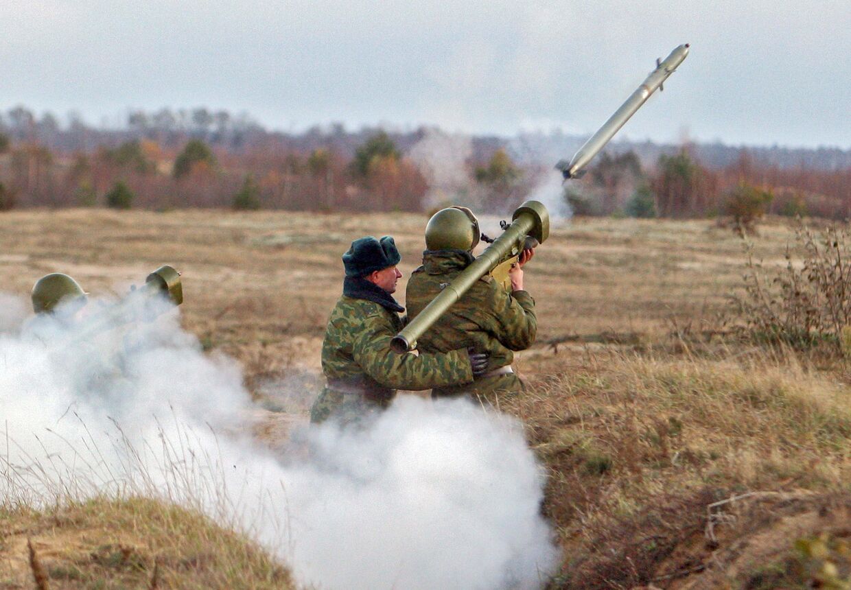 Учения с боевой стрельбой в Брестской области