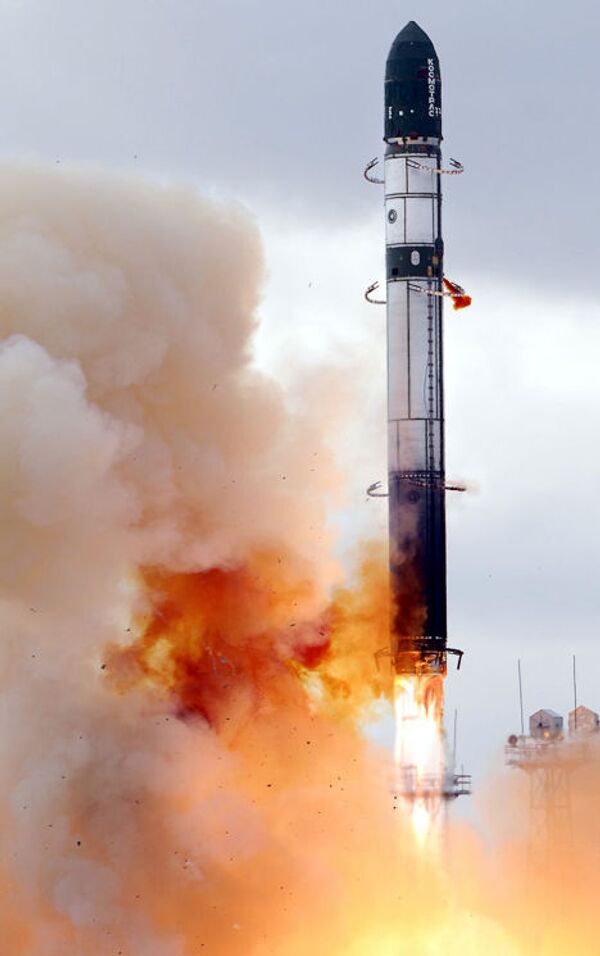 Запуск ракеты РС-20 (Воевода)