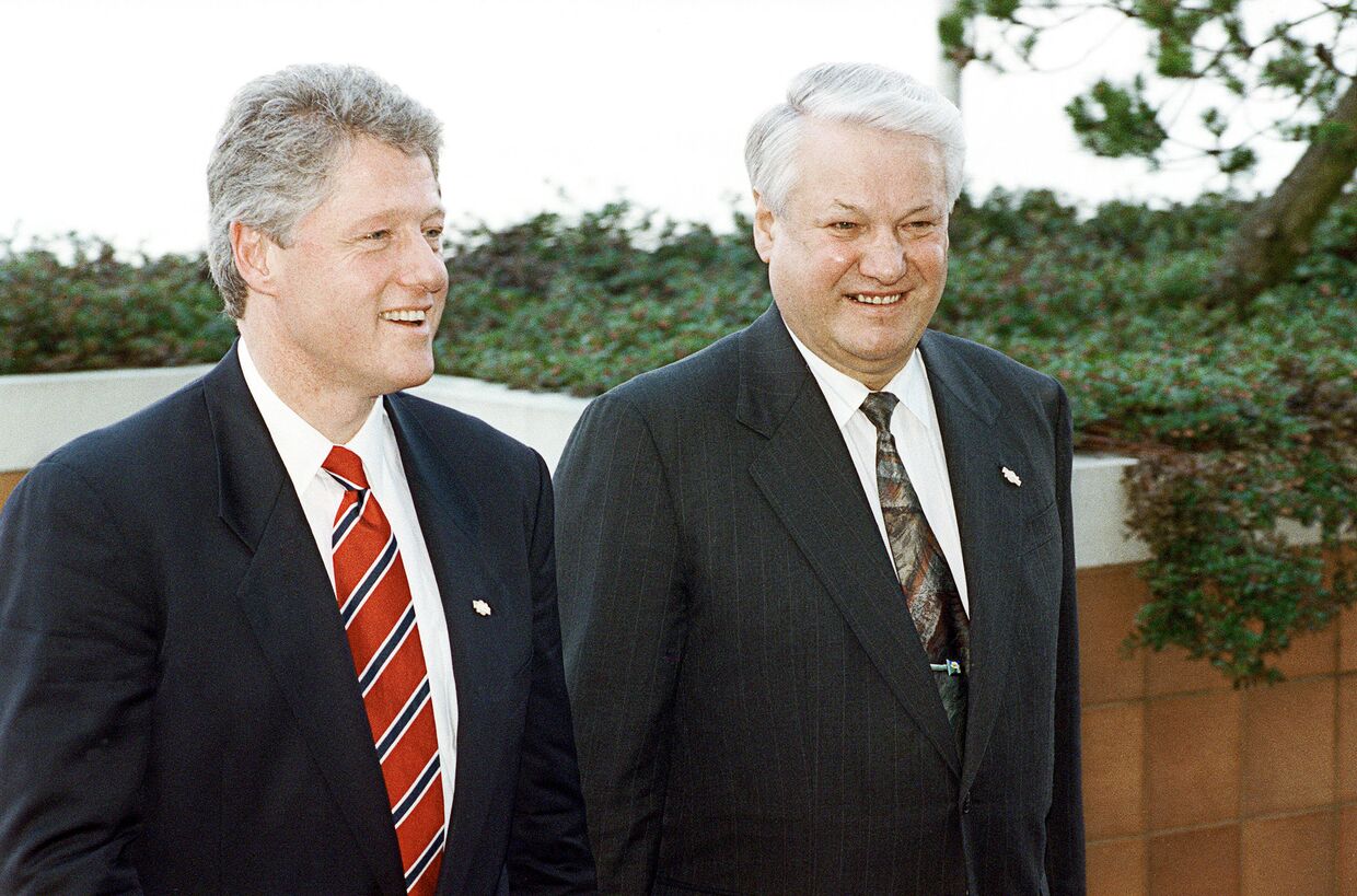 Встреча Б.Ельцина и Б.Клинтона в Канаде