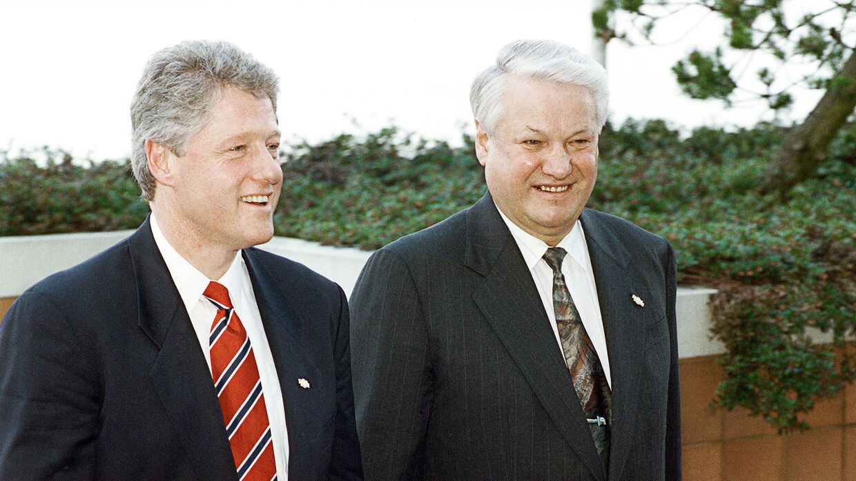 Встреча Б.Ельцина и Б.Клинтона в Канаде