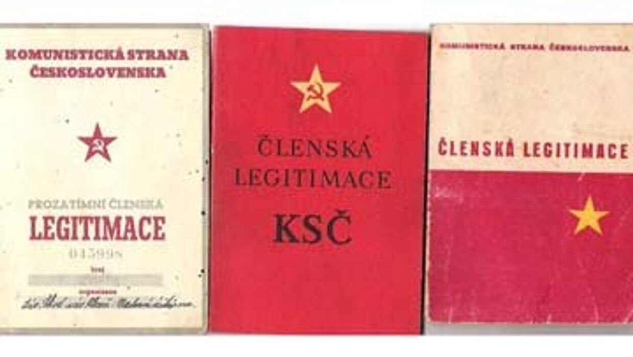 Членский билет компартии чехословакии