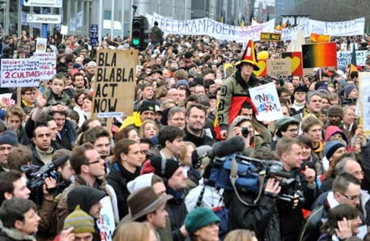 марш стыда из брюсселе