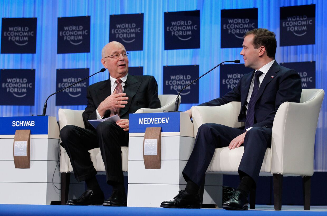 Дмитрий Медведев на Всемирном экономическом форуме в Давосе