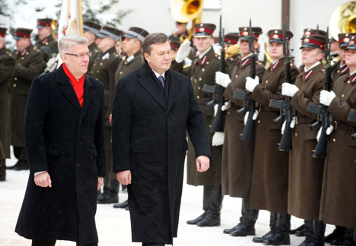 визит президента Украины Виктора Януковича в Латвию