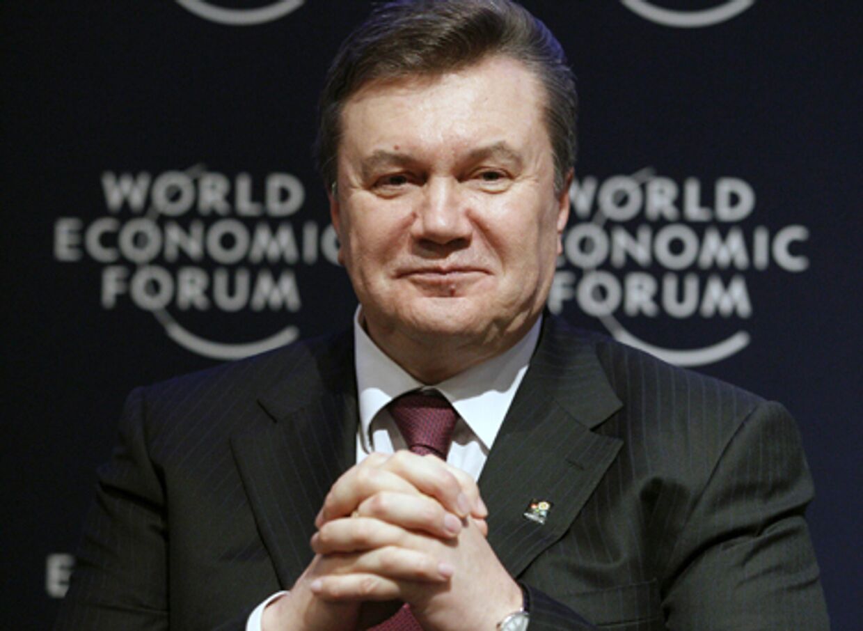 Виктор Янукович на международном форуме в давосе