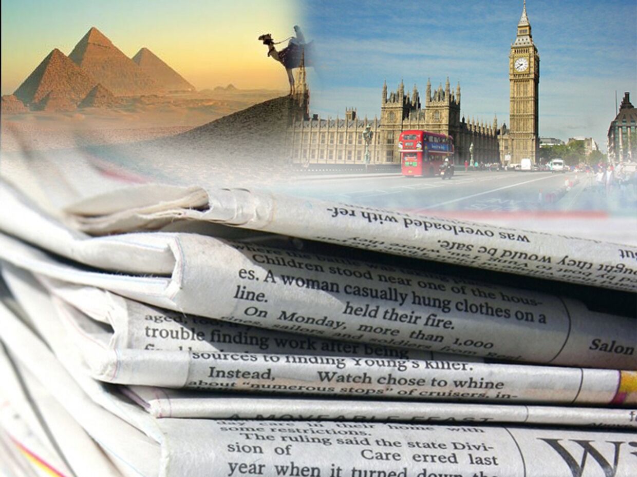 ИноСМИ__Американские СМИ по-разному освещают протесты в Британии и Египте
