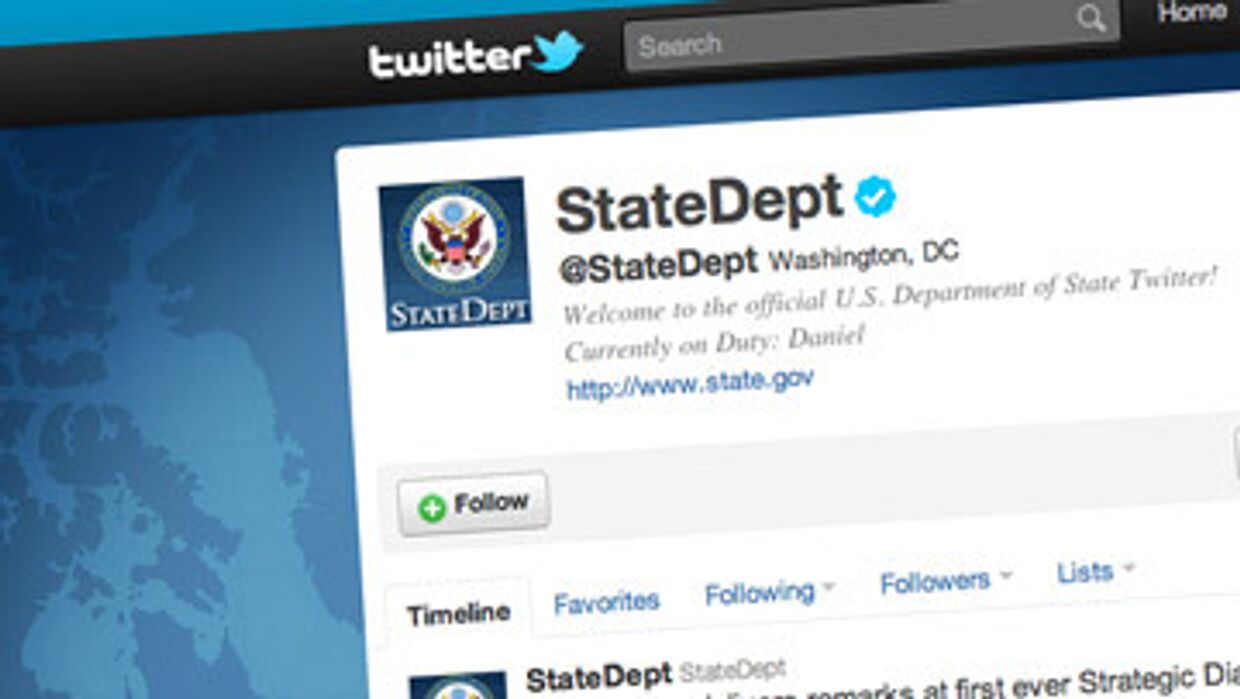 Госдеп США создает в Twitter микроблоги на китайском, русском и хинди