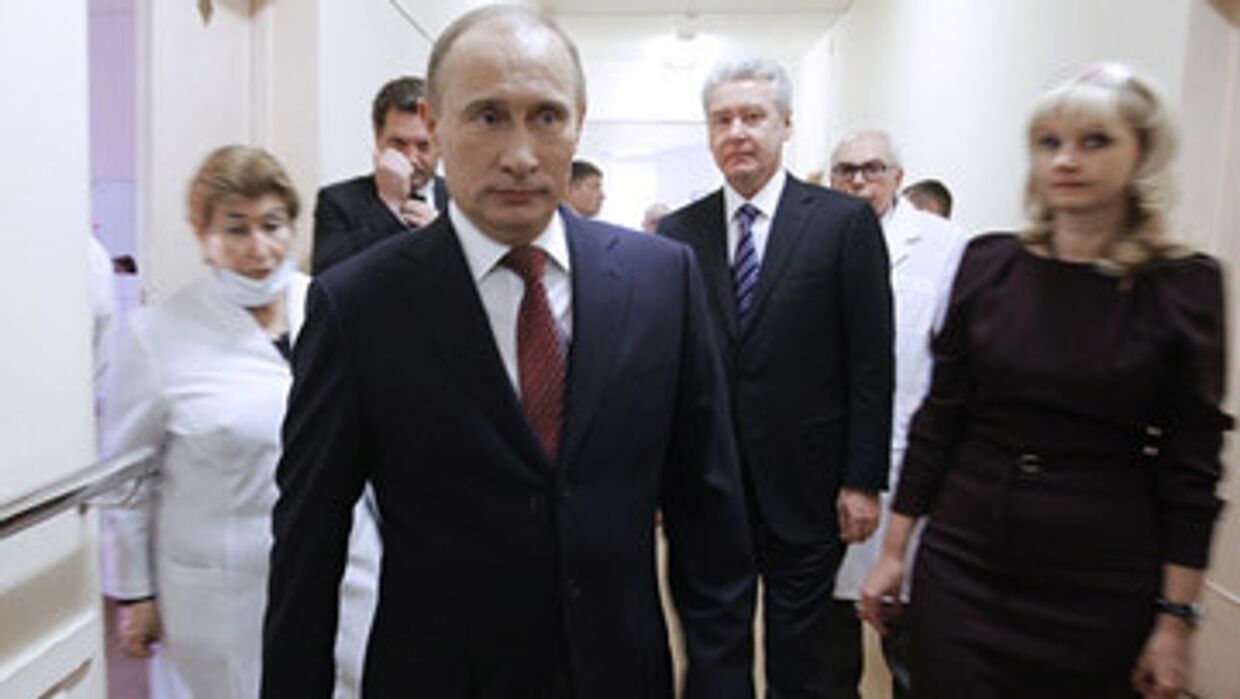Владимир Путин посетил больницу имени Н.И.Пирогова в Москве 