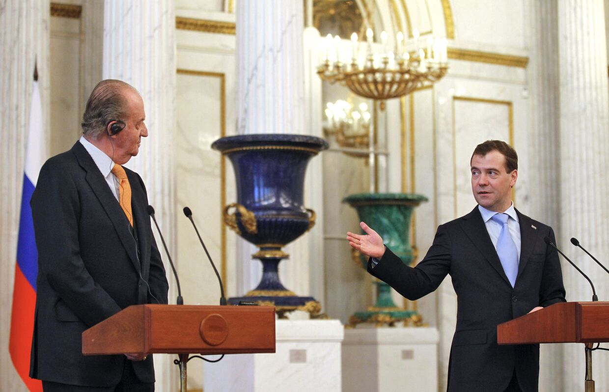 Президент России и король Испании объявили об открытии Года Испании в России