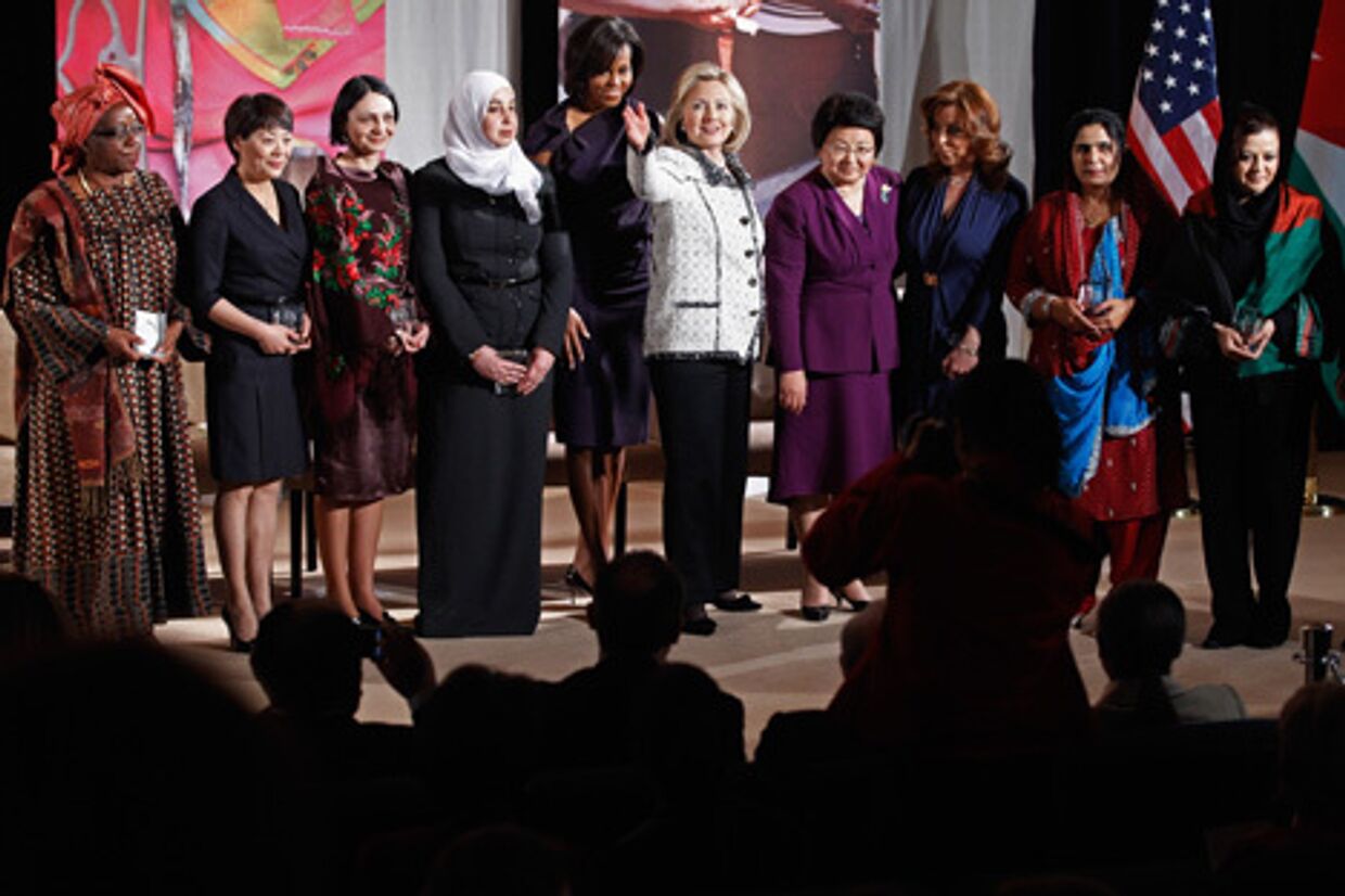 Международный женский день 8 марта в Вашингтоне отметили торжественной церемонией награждения – 10-ти женщинам из разных стран мира вручены международные премии «За мужество»