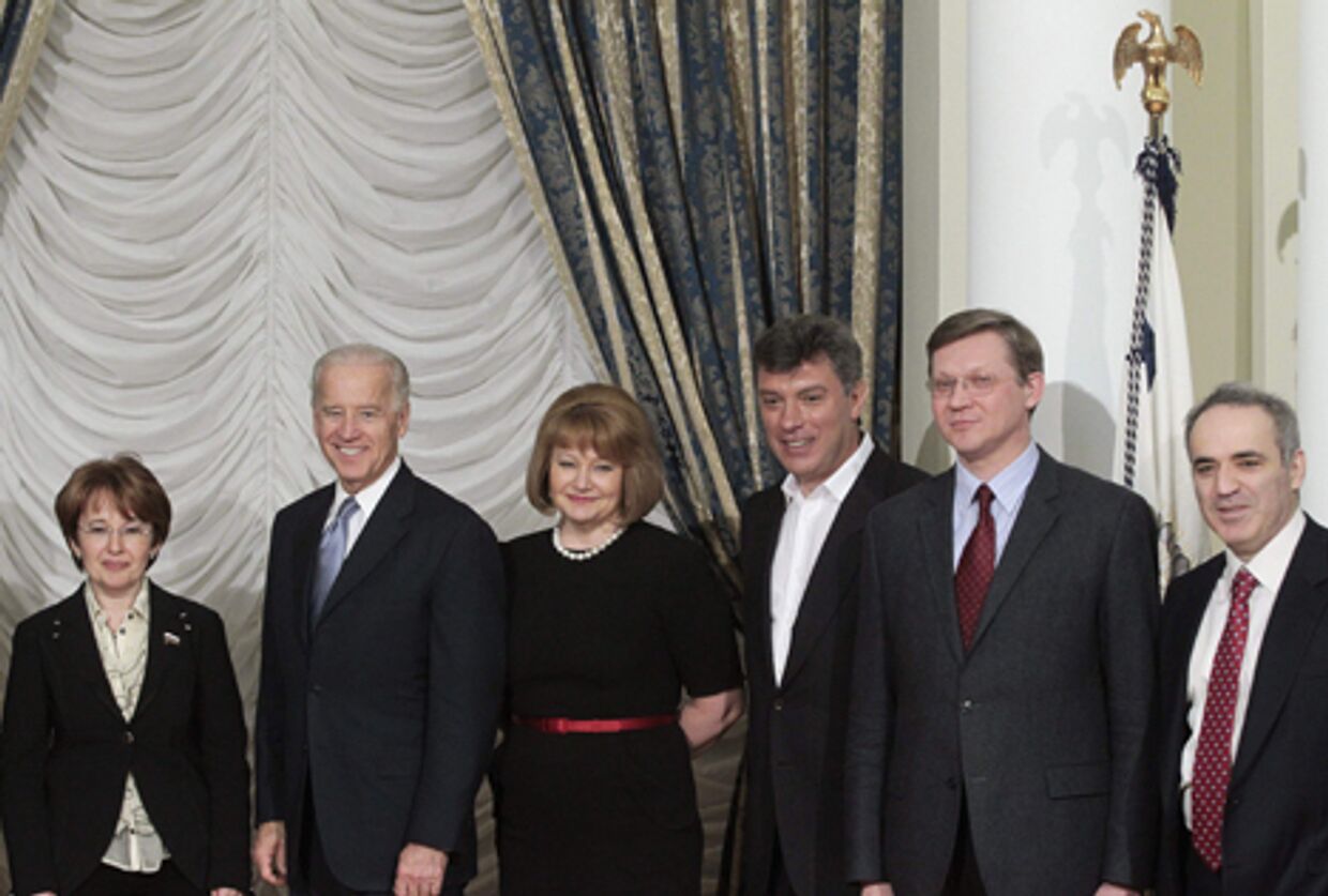 встреча вице-презедента сша джозефа байдена с российскими оппозиционерами