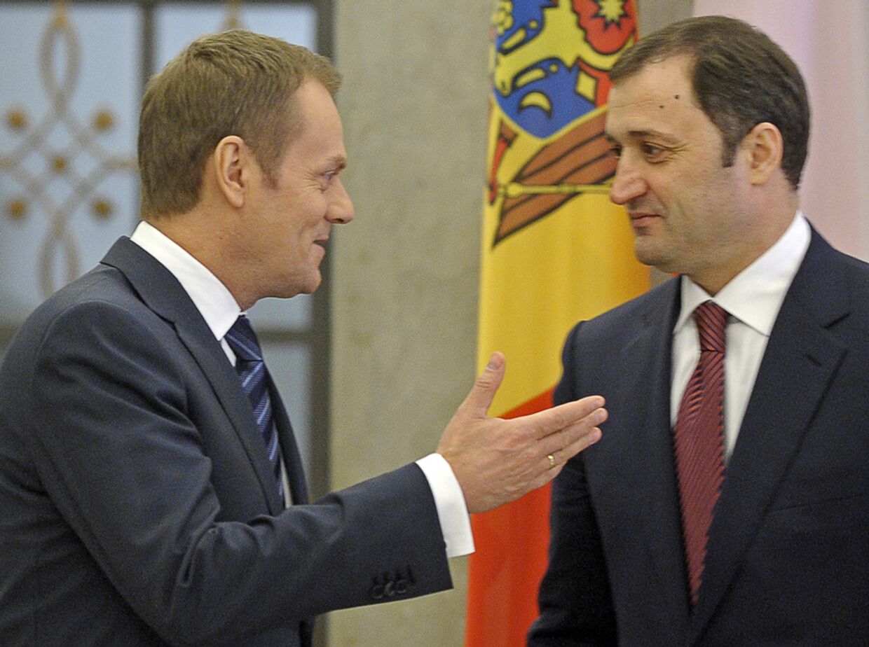 по приглашению Владимира Филата, Кишинев посетил премьер-министр Польши Дональд Туск