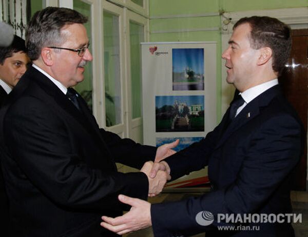 Встреча Дмитрия Медведева и Бронислава Коморовского