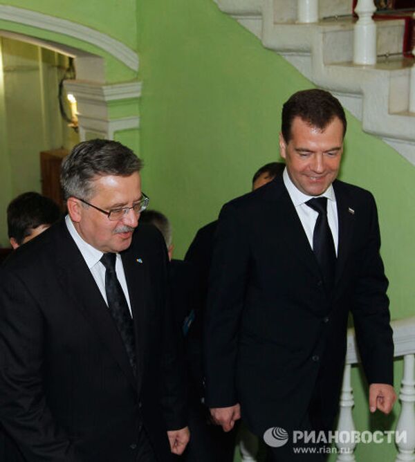 Встреча Дмитрия Медведева и Бронислава Коморовского