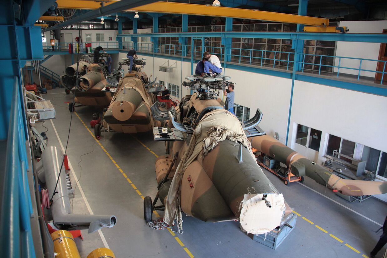 Сервисно-технический центр предприятия International RotorCraft Services в городе Шарджа