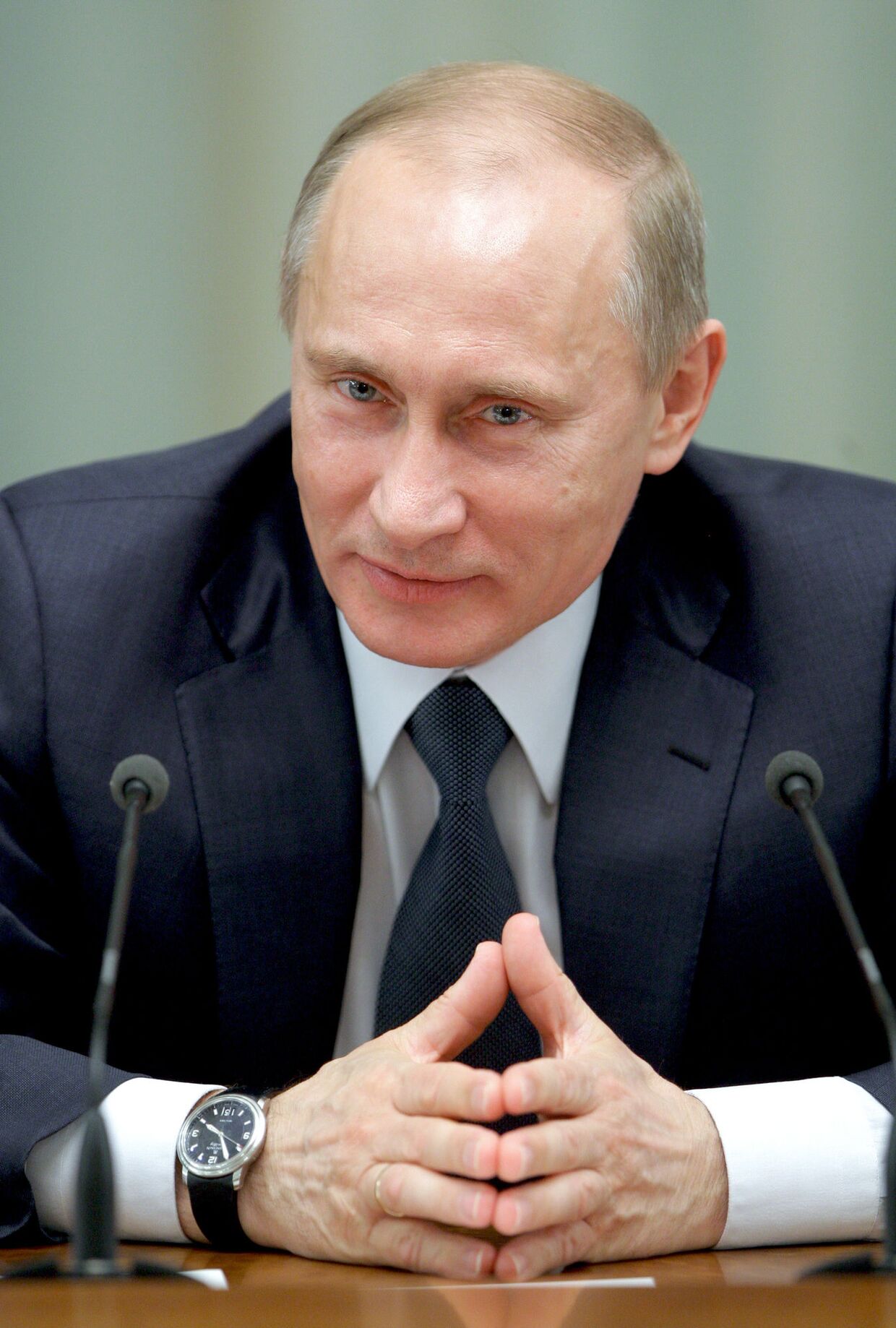 Премьер-министр РФ В.Путин провел встречу с членами бюро правления РСПП