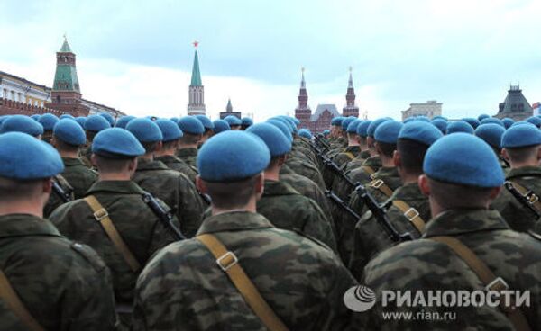 Репетиция парада Победы на Красной Площади