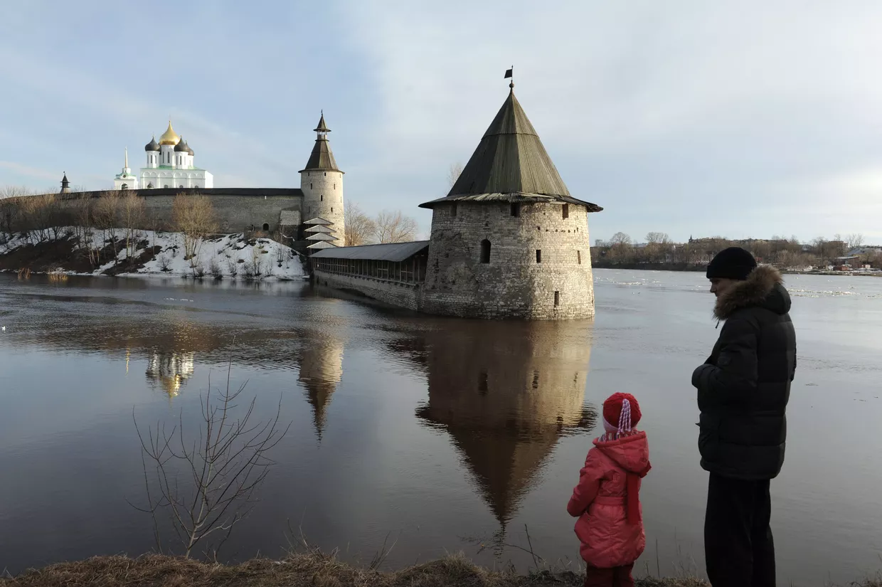 Половодье в Пскове