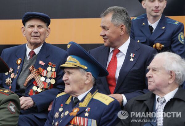 Сергей Шойгу на параде Победы на Красной площади