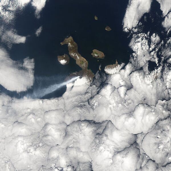 Сьерра Негра - активный вулкан на острове Исабела (Галапагосские острова)