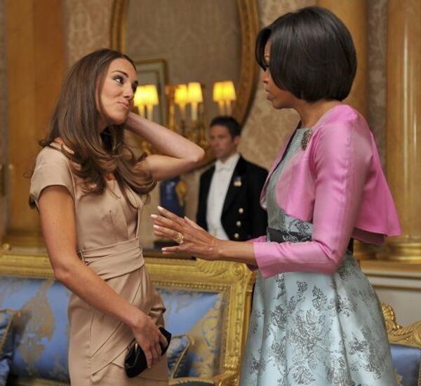 Супруга американского президента Мишель Обама лично поздравила с замужеством герцогиню Кембриджскую Кэтрин
