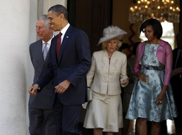 Барак и Мишель Обама в Букингемском дворце