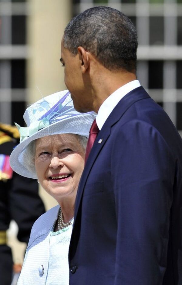 Барак и Мишель Обама в Букингемском дворце 