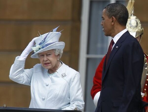 Барак Обама и королева Елизавета II