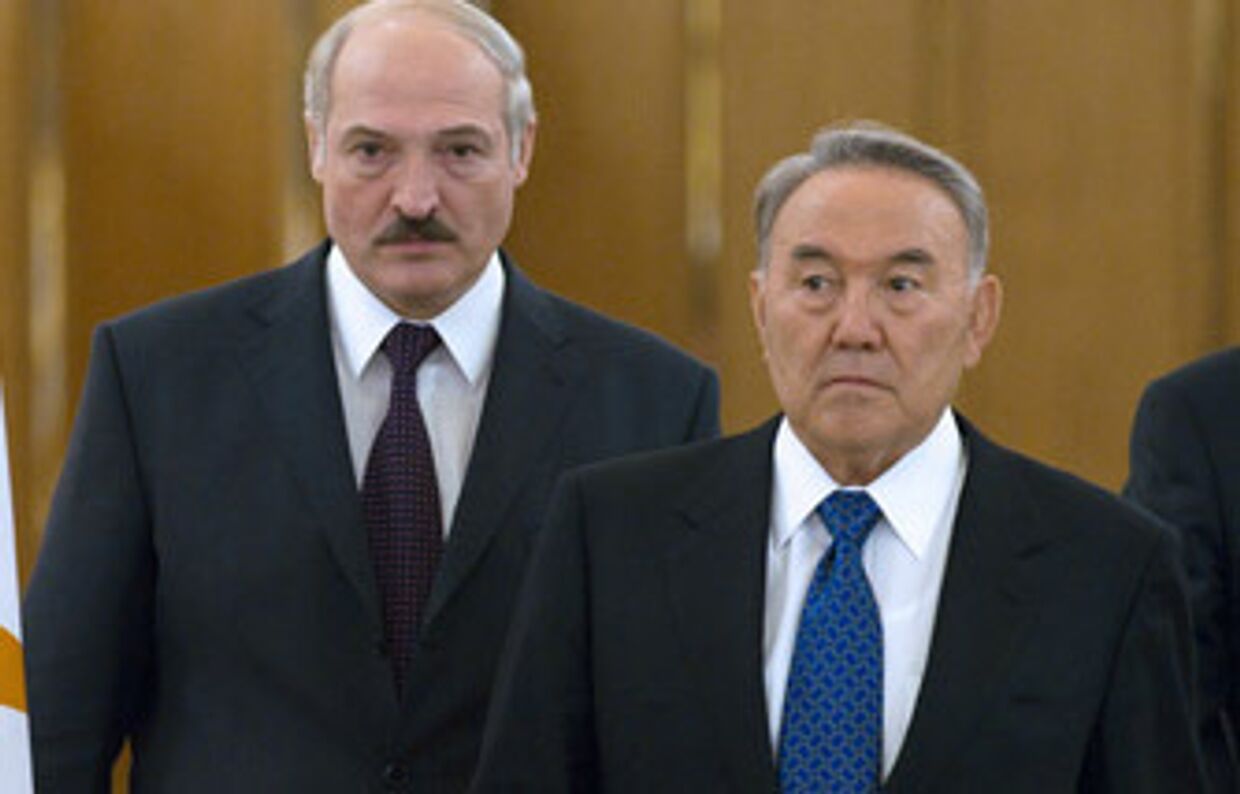 Александр Лукашенко и Нурсултан Назарбаев 
