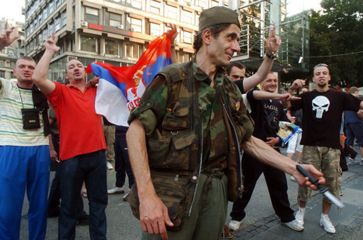 Митинг в поддержку Ратко Младича в Белграде
