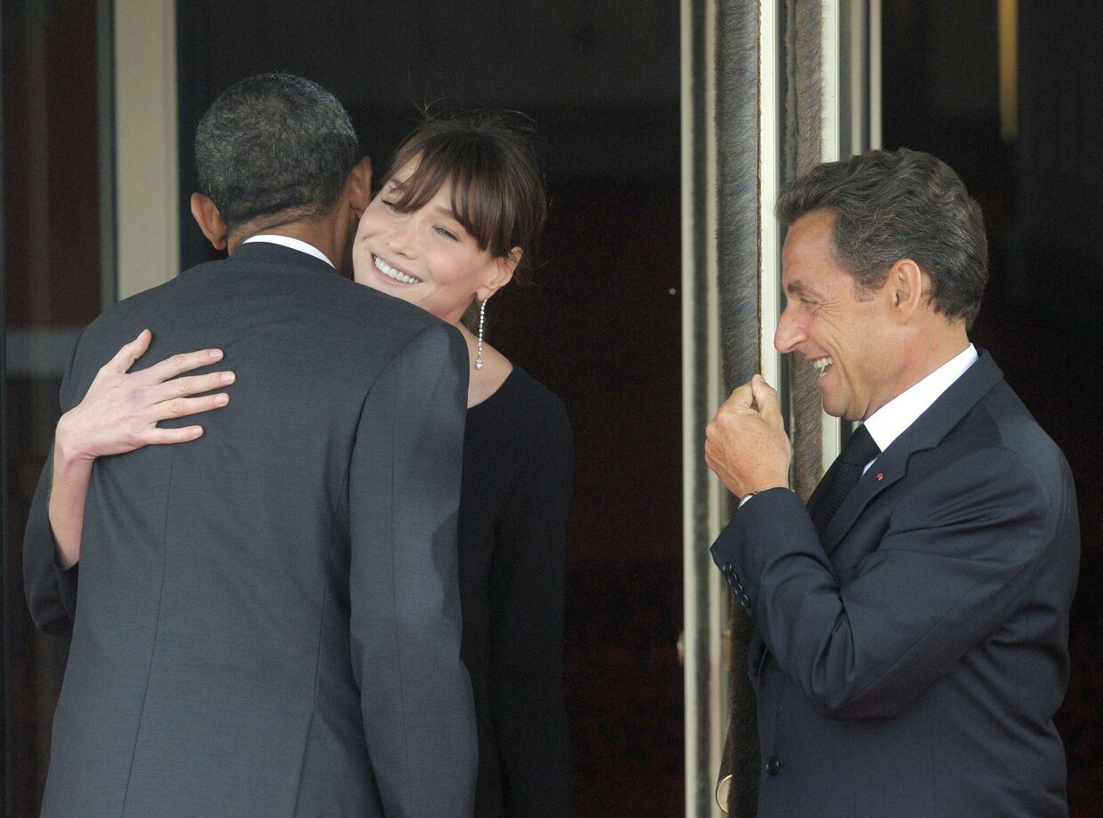 Барак Обама и чета Саркози